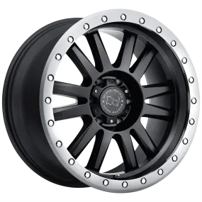 Black Rhino Tanay 18X9 5X150 12mm Matte Black W/ Matte Graphite Lip