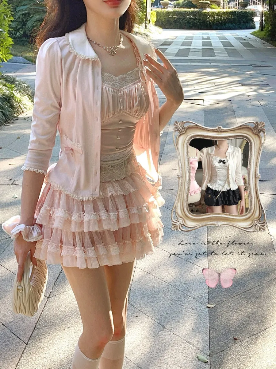 Bobon21 Doll Collar Tencel Sunscreen Sweater