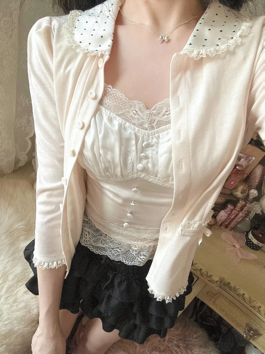 Bobon21 Doll Collar Tencel Sunscreen Sweater