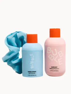 Bubble Skincare Double Cleanse Three-Piece Set