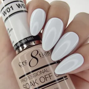 Cre8tion Gel Polish, French Collection, W01, 0.5oz