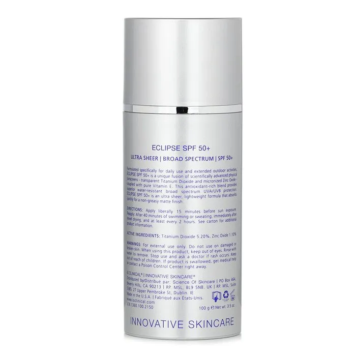 Eclipse Spf 50 Sunscreen Cream - 100ml/3.3oz