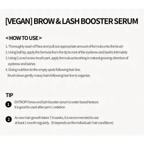 Entropy Brow & Lash Booster Serum (4 Types)