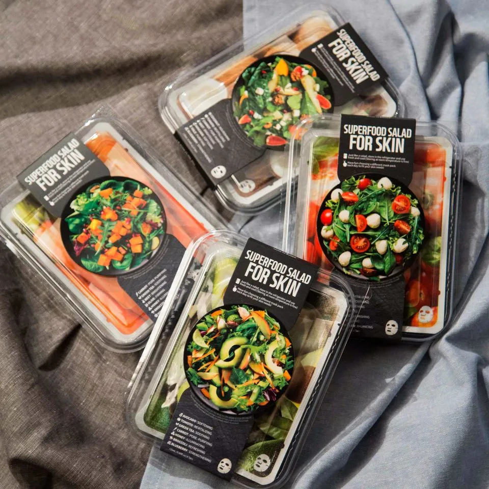 FARM SKIN SUPER FOOD SALAD FOR SKIN Sheet Masks, 1pc *RANDOM*