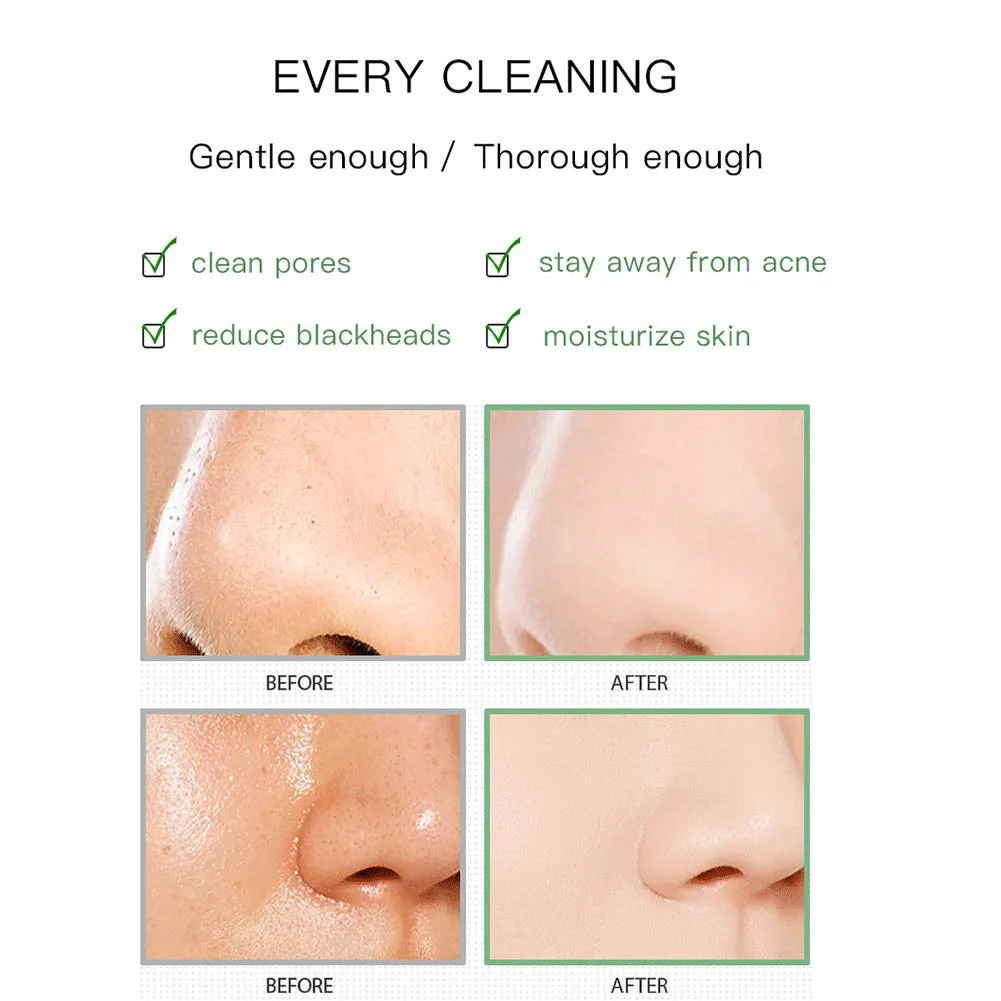 Green Tea Purifying Clay Clean Face Mask, Cleansing Mask Mud Mask for Men and Women, Moisturizing Oil Control Shrink Remove Blackheads, Shrink Pores, Improve Skin Tone
