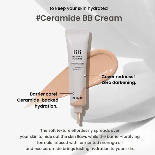 [Heimish] *renew* Moringa Ceramide BB Cream SPF 30 PA   53ml (8 colors)