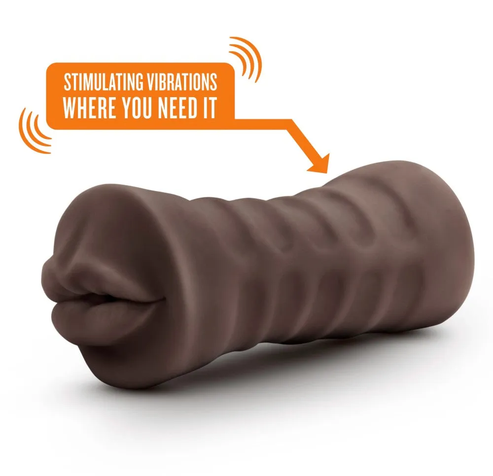 Hot Chocolate By Blush® | Heather Realistic Chocolate Vibrating Masturbator / Stroker