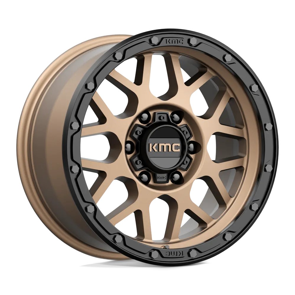 KMC KM535 Grenade Off-Road 17X9 6X139.7 18mm Matte Bronze Matte Black Lip