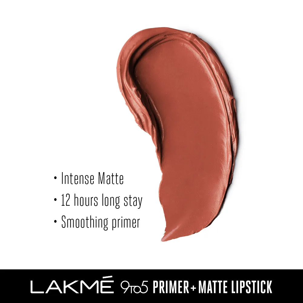 Lakmē 9to5 Powerplay Priming Matte Lipstick