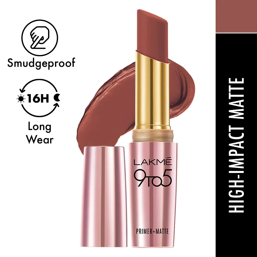 Lakmē 9to5 Powerplay Priming Matte Lipstick