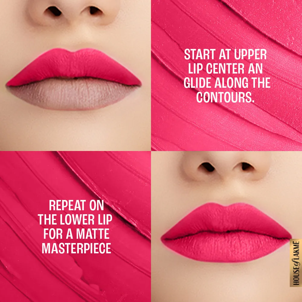 Lakmē 9to5 Powerplay Priming Matte Lipstick