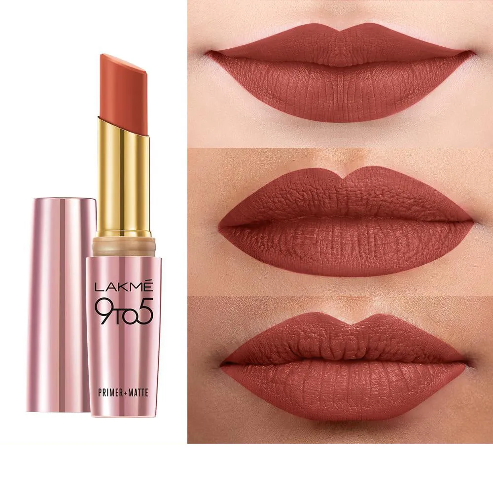Lakmē 9to5 Powerplay Priming Matte Lipstick