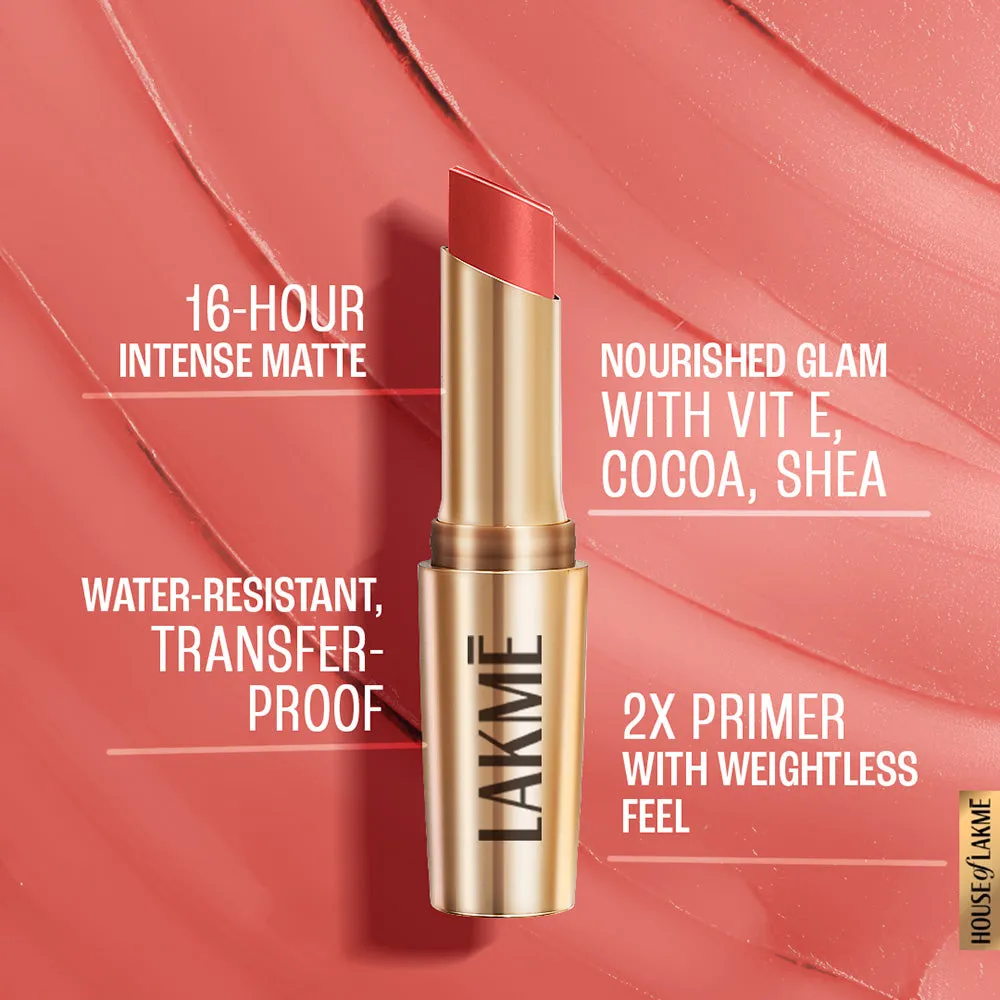 Lakmē 9to5 Powerplay Priming Matte Lipstick