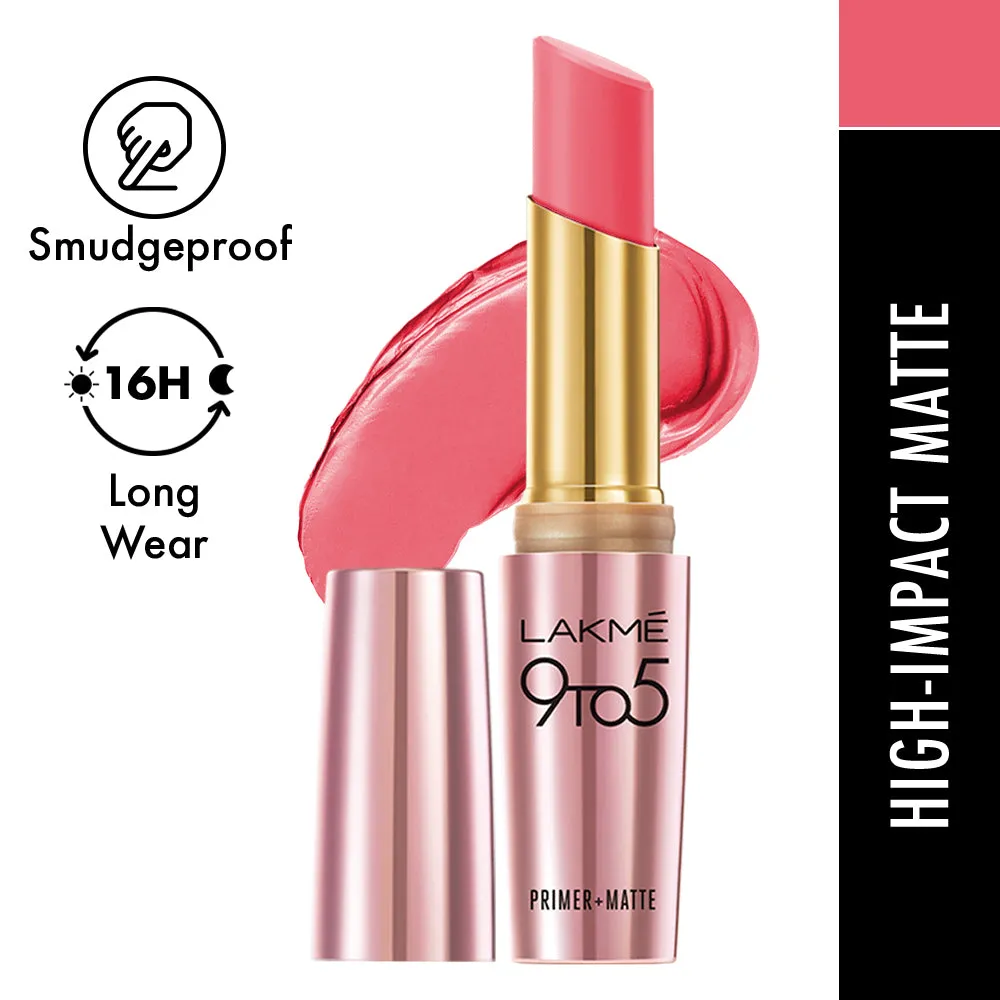 Lakmē 9to5 Powerplay Priming Matte Lipstick