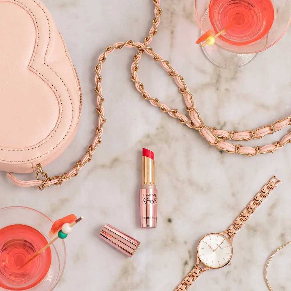 Lakmē 9to5 Powerplay Priming Matte Lipstick
