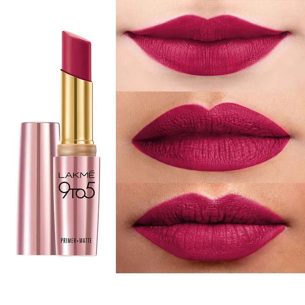 Lakmē 9to5 Powerplay Priming Matte Lipstick