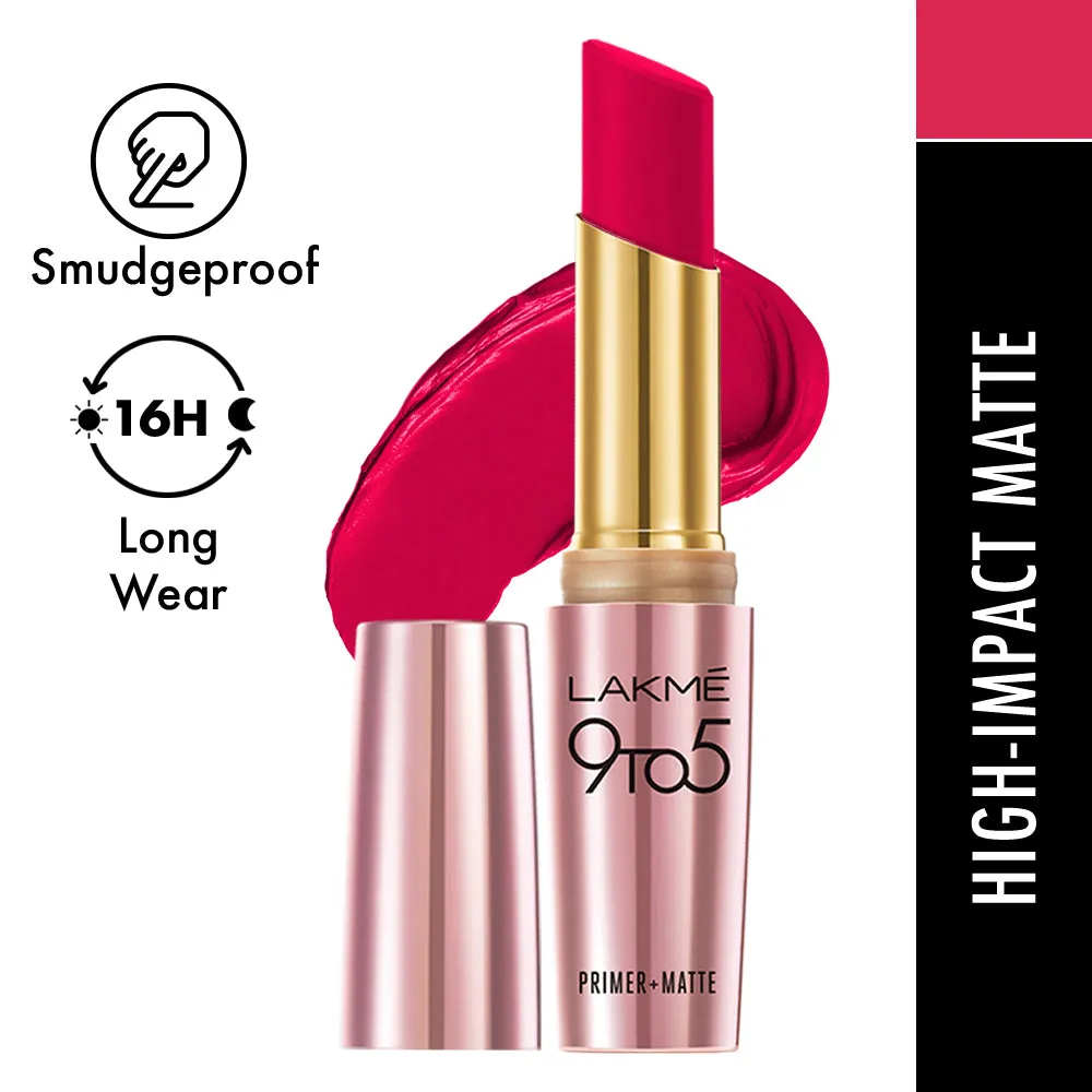 Lakmē 9to5 Powerplay Priming Matte Lipstick
