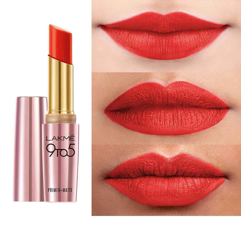 Lakmē 9to5 Powerplay Priming Matte Lipstick