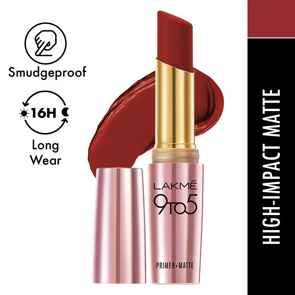 Lakmē 9to5 Powerplay Priming Matte Lipstick