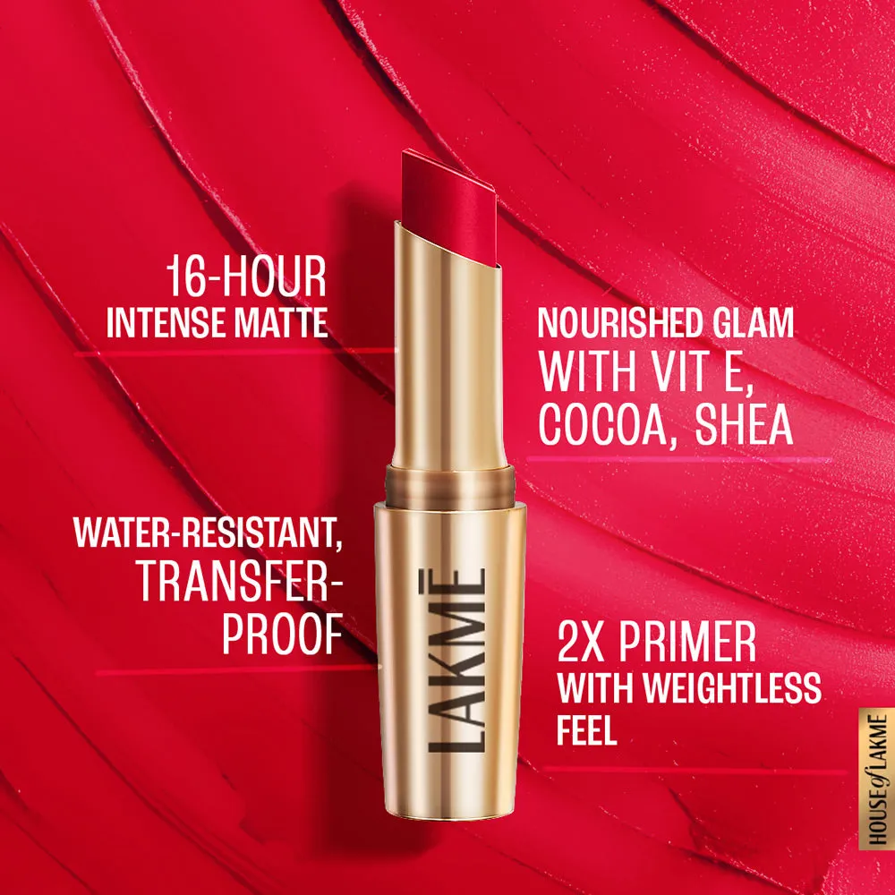 Lakmē 9to5 Powerplay Priming Matte Lipstick