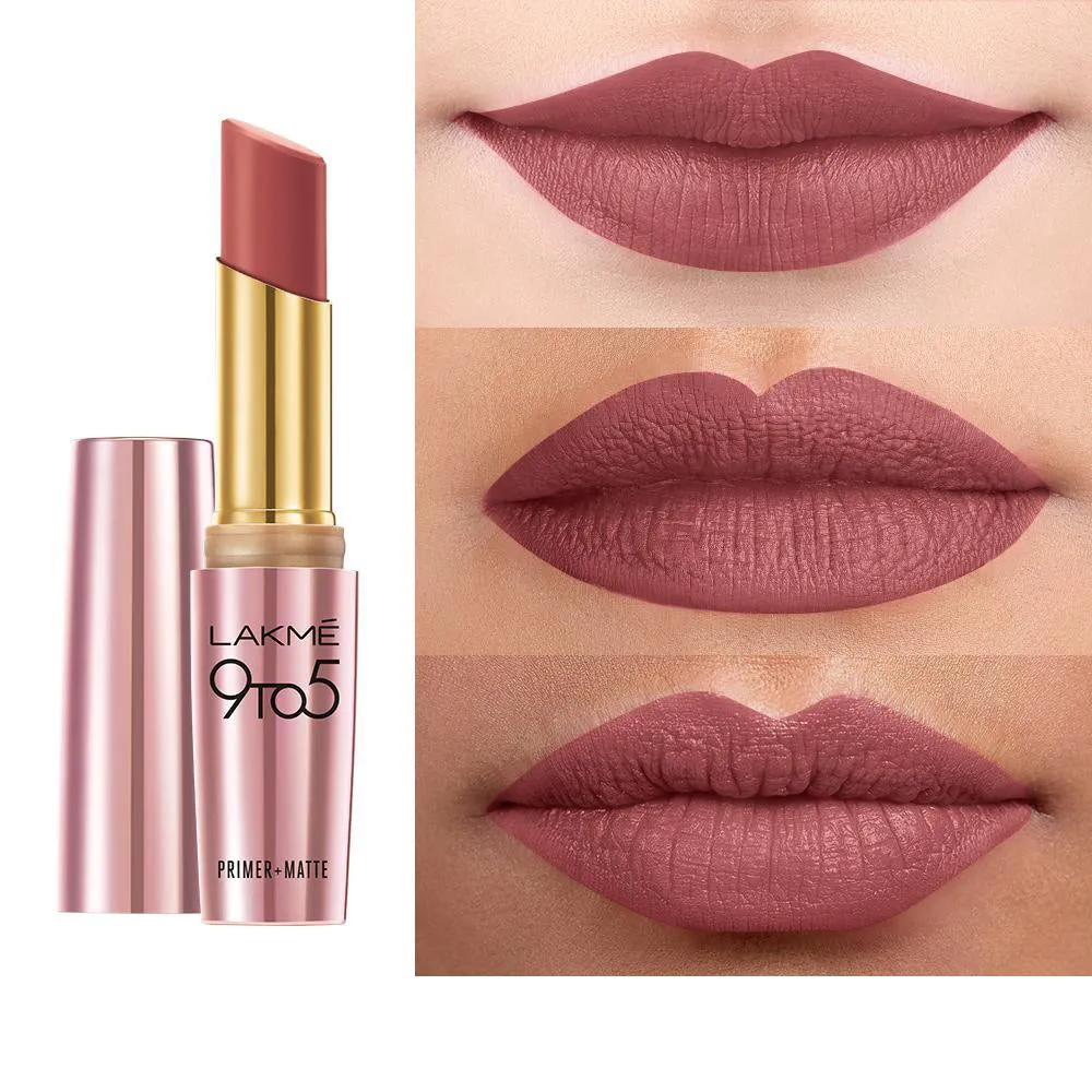 Lakmē 9to5 Powerplay Priming Matte Lipstick