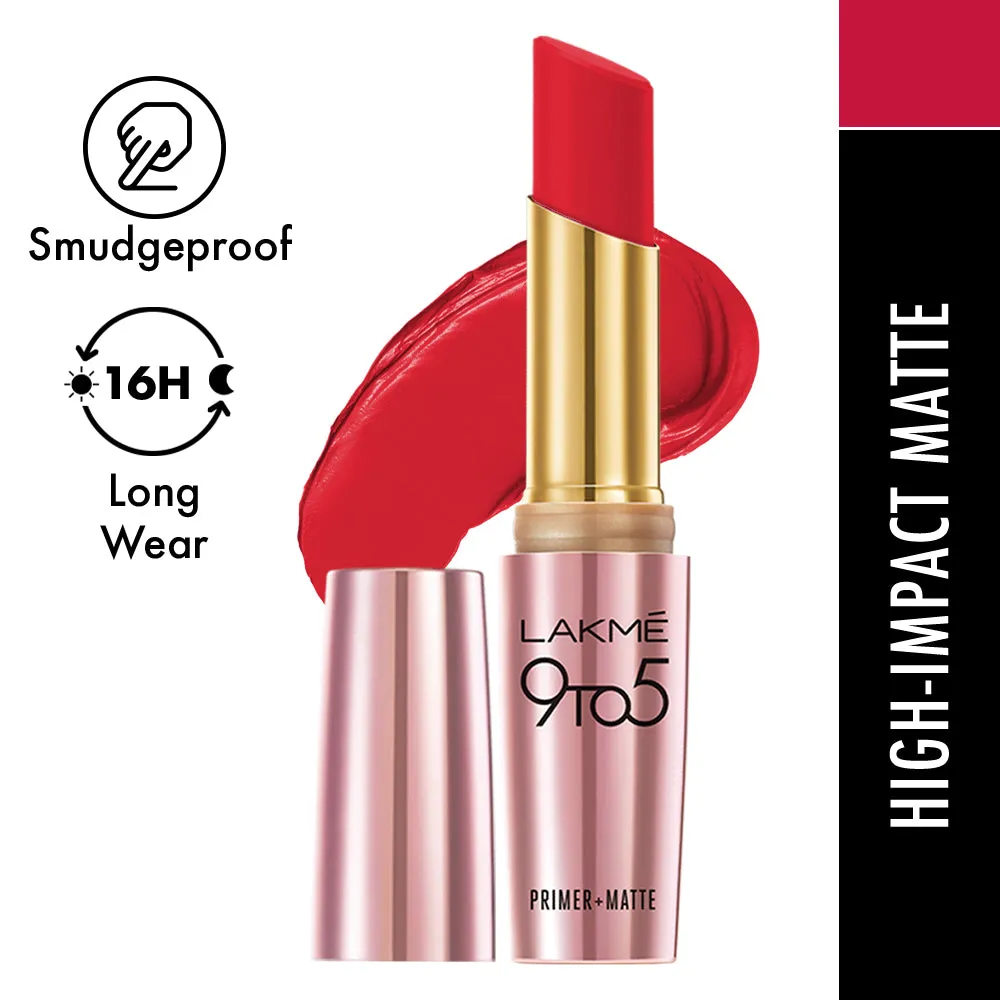 Lakmē 9to5 Powerplay Priming Matte Lipstick