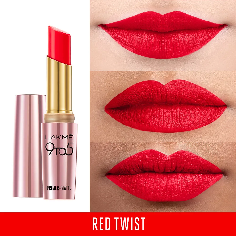 Lakmē 9to5 Powerplay Priming Matte Lipstick