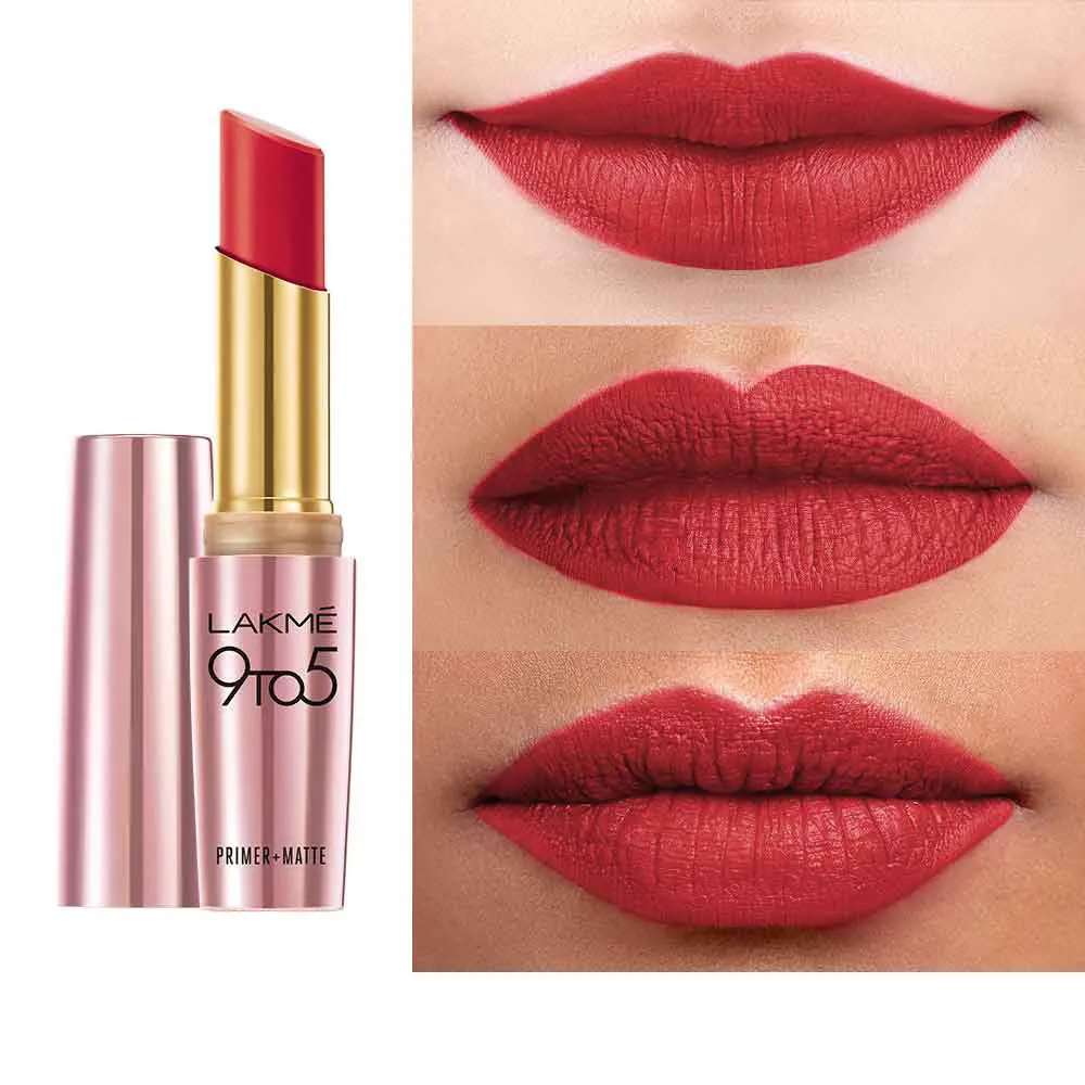 Lakmē 9to5 Powerplay Priming Matte Lipstick