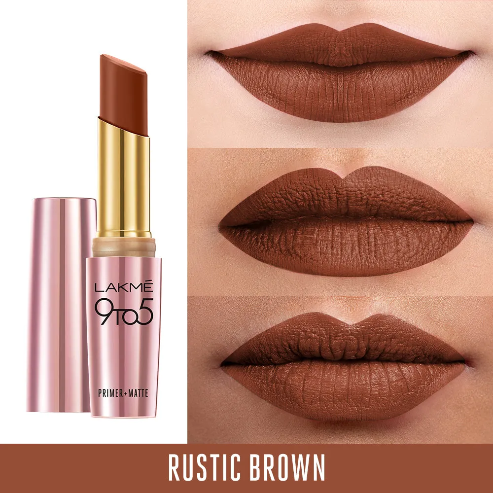 Lakmē 9to5 Powerplay Priming Matte Lipstick