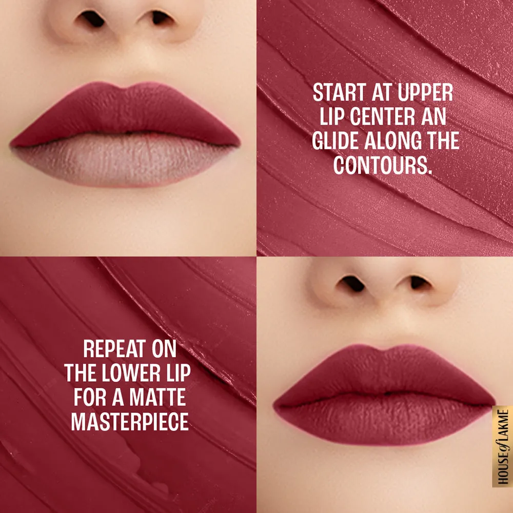 Lakmē 9to5 Powerplay Priming Matte Lipstick