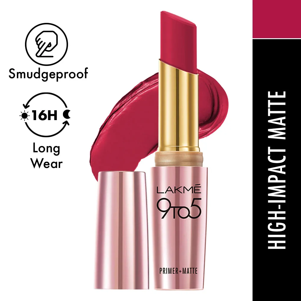 Lakmē 9to5 Powerplay Priming Matte Lipstick