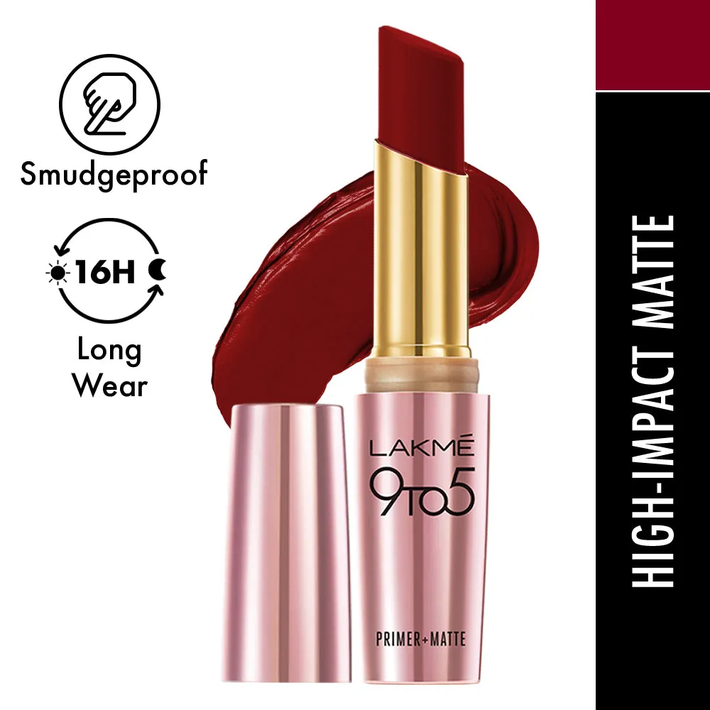 Lakmē 9to5 Powerplay Priming Matte Lipstick