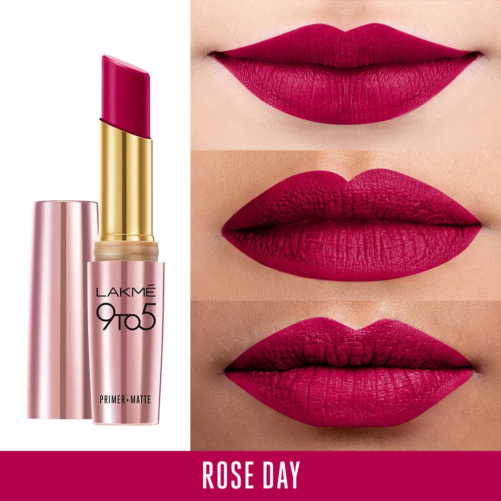 Lakmē 9to5 Powerplay Priming Matte Lipstick