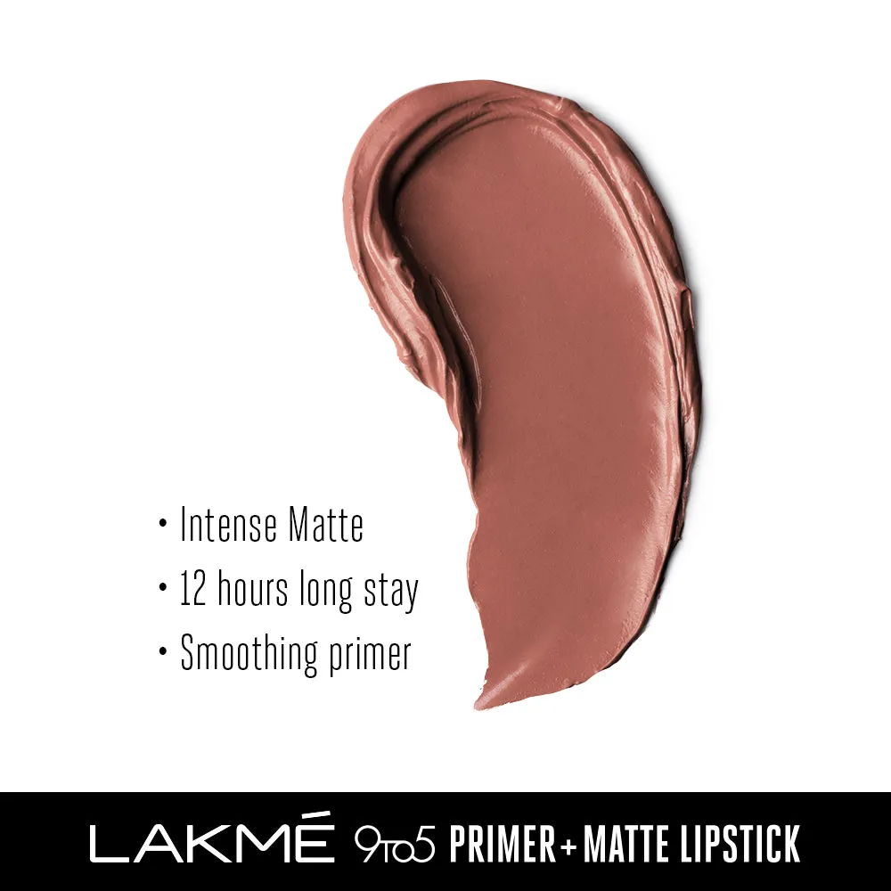 Lakmē 9to5 Powerplay Priming Matte Lipstick
