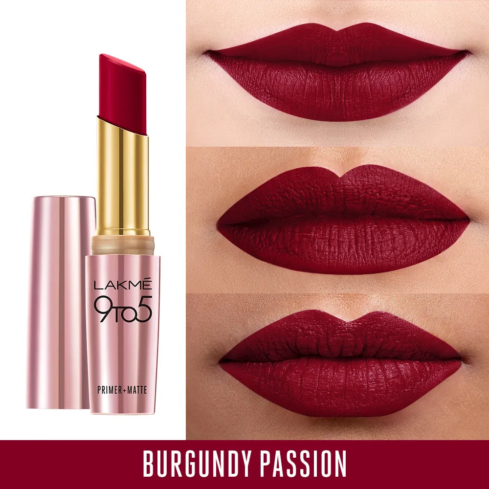 Lakmē 9to5 Powerplay Priming Matte Lipstick