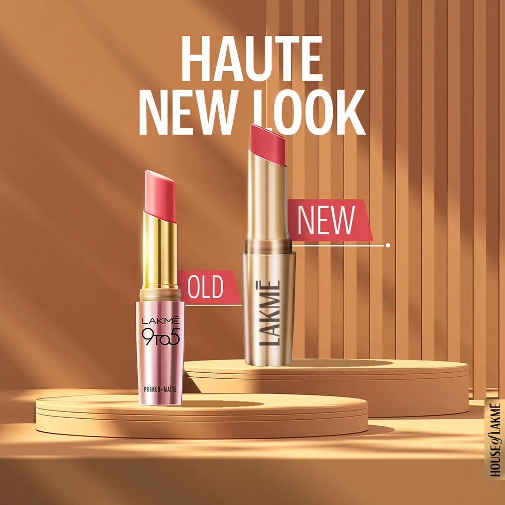 Lakmē 9to5 Powerplay Priming Matte Lipstick