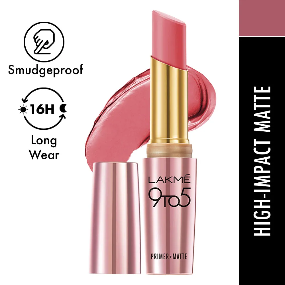 Lakmē 9to5 Powerplay Priming Matte Lipstick