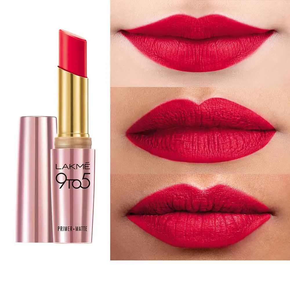 Lakmē 9to5 Powerplay Priming Matte Lipstick