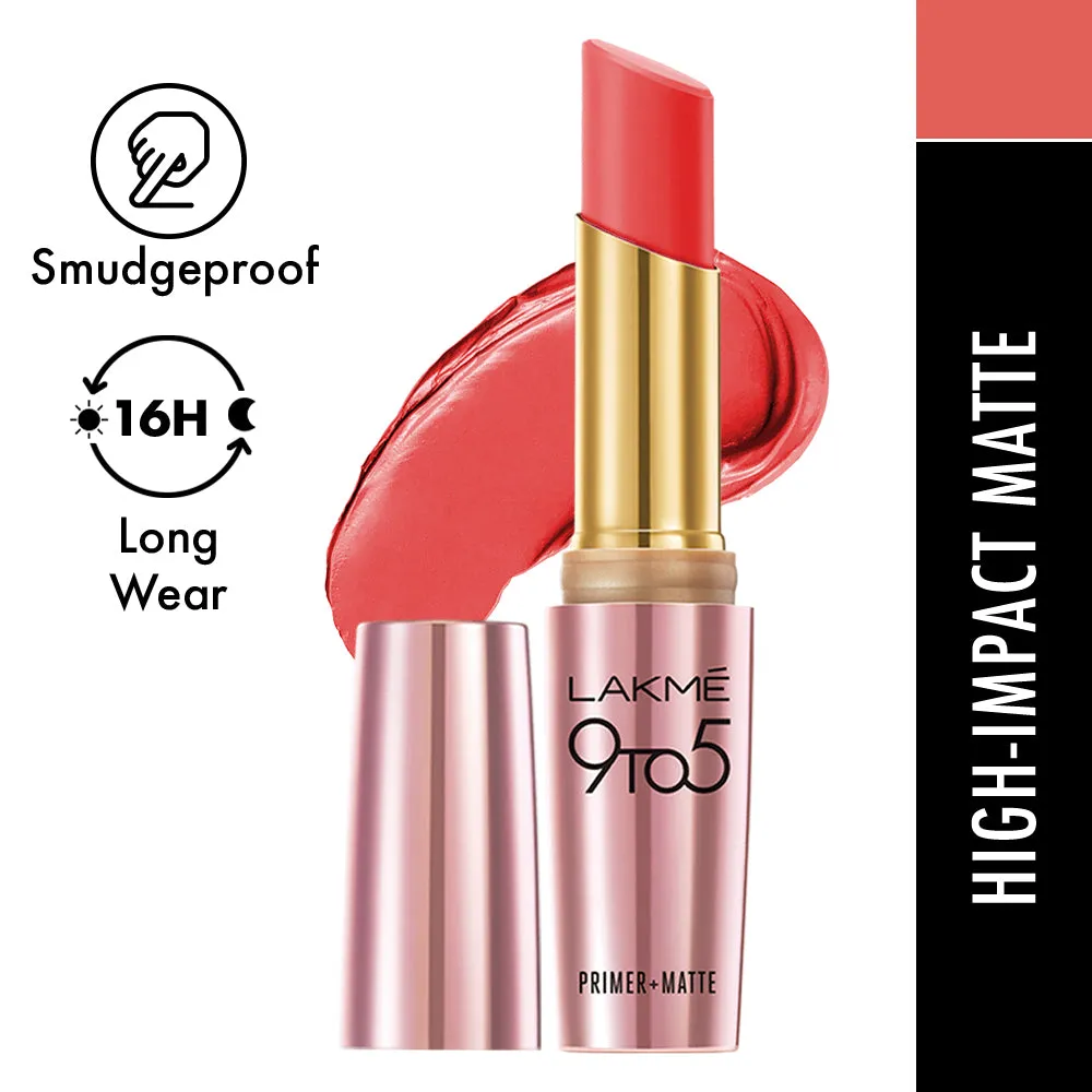 Lakmē 9to5 Powerplay Priming Matte Lipstick