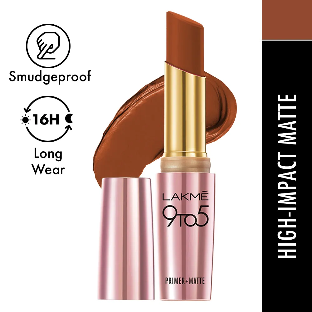 Lakmē 9to5 Powerplay Priming Matte Lipstick