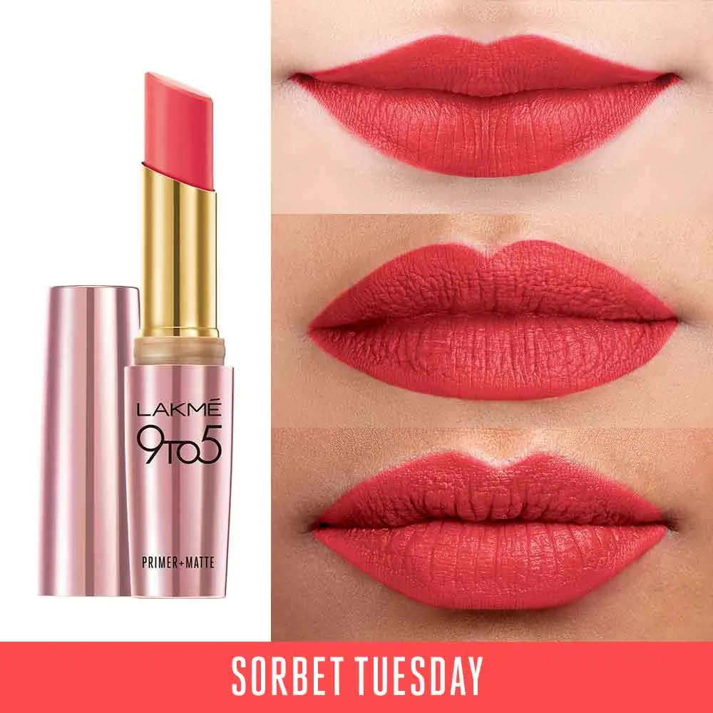 Lakmē 9to5 Powerplay Priming Matte Lipstick