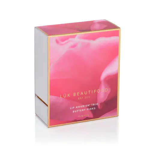 LUK Beautifood Lip Nourish Trio - Buttery Pinks
