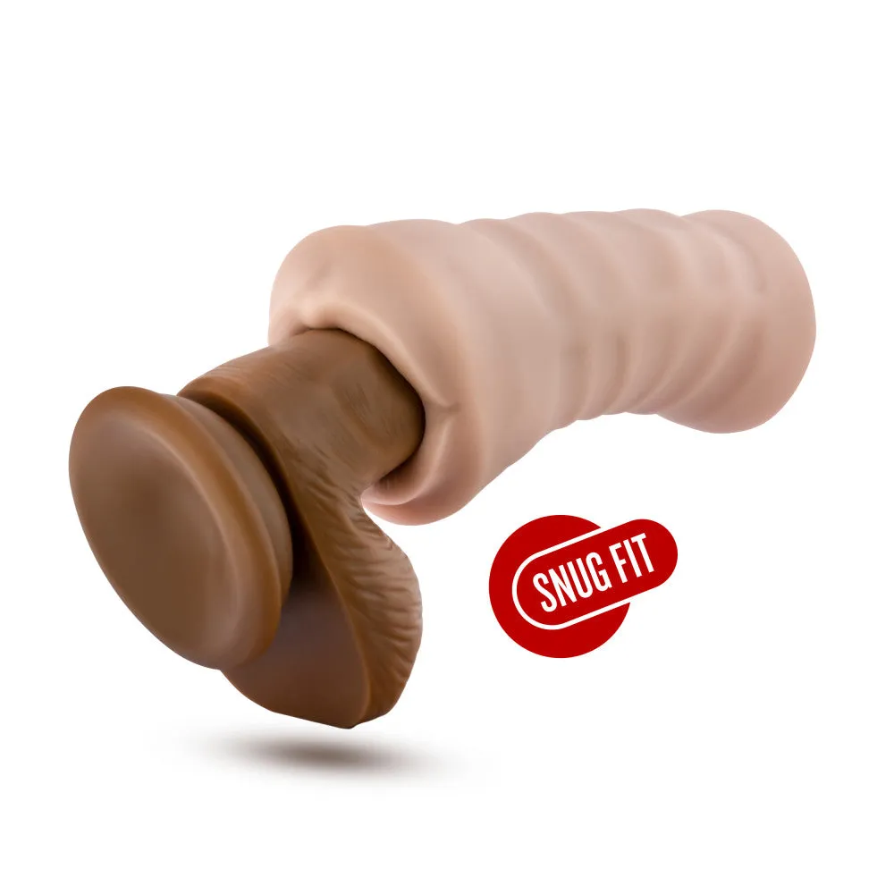 M For Men By Blush® | Angie Realistic Vanilla Vibrating Masturbator / Stroker