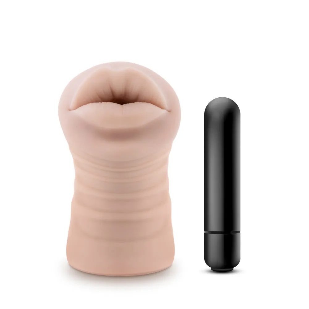M For Men By Blush® | Angie Realistic Vanilla Vibrating Masturbator / Stroker