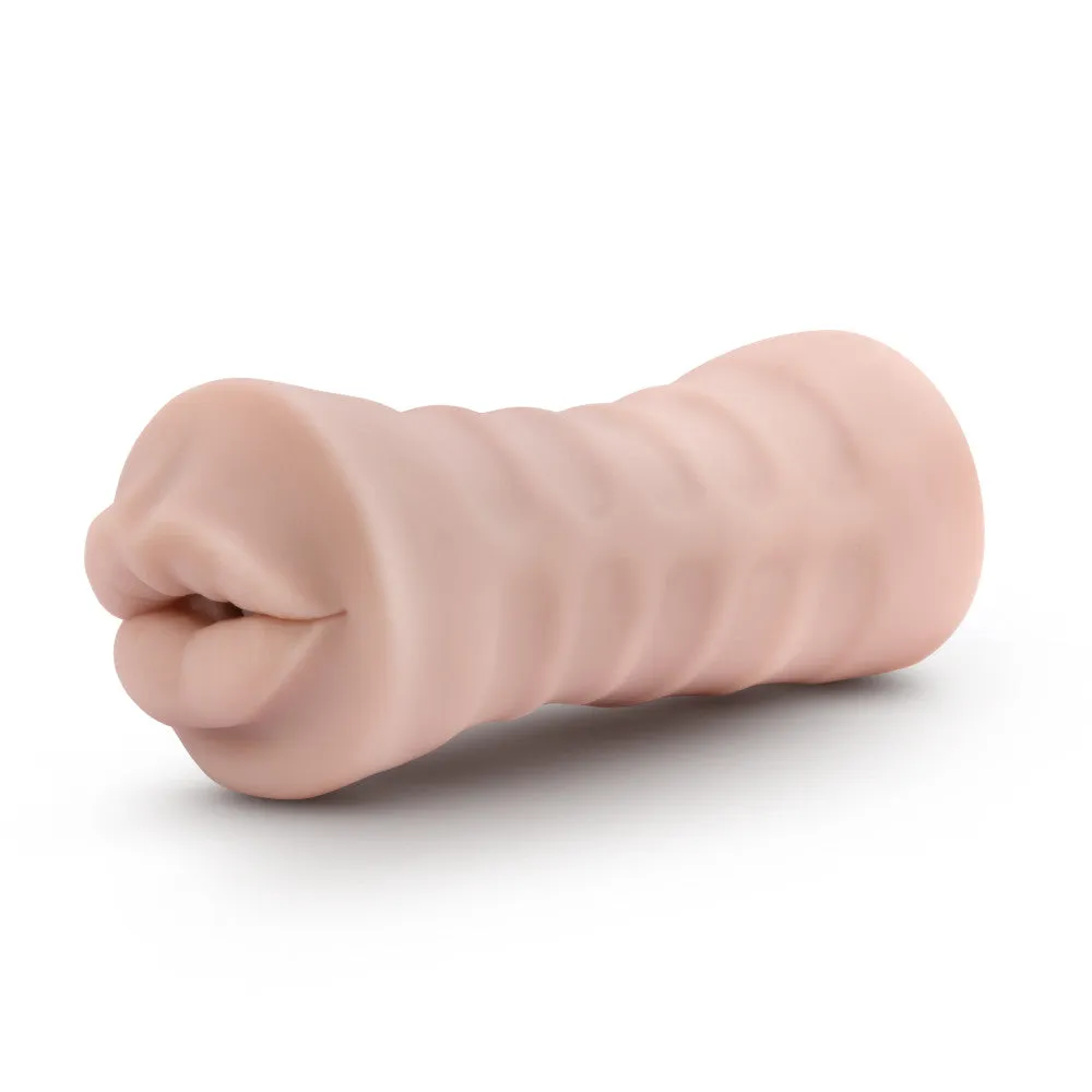 M For Men By Blush® | Angie Realistic Vanilla Vibrating Masturbator / Stroker