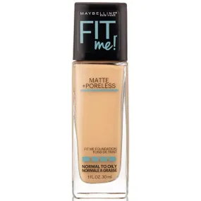 MAYBELLINE - Fit Me Matte   Poreless Foundation 125 Nude Beige - 1 fl. oz. (30 ml)