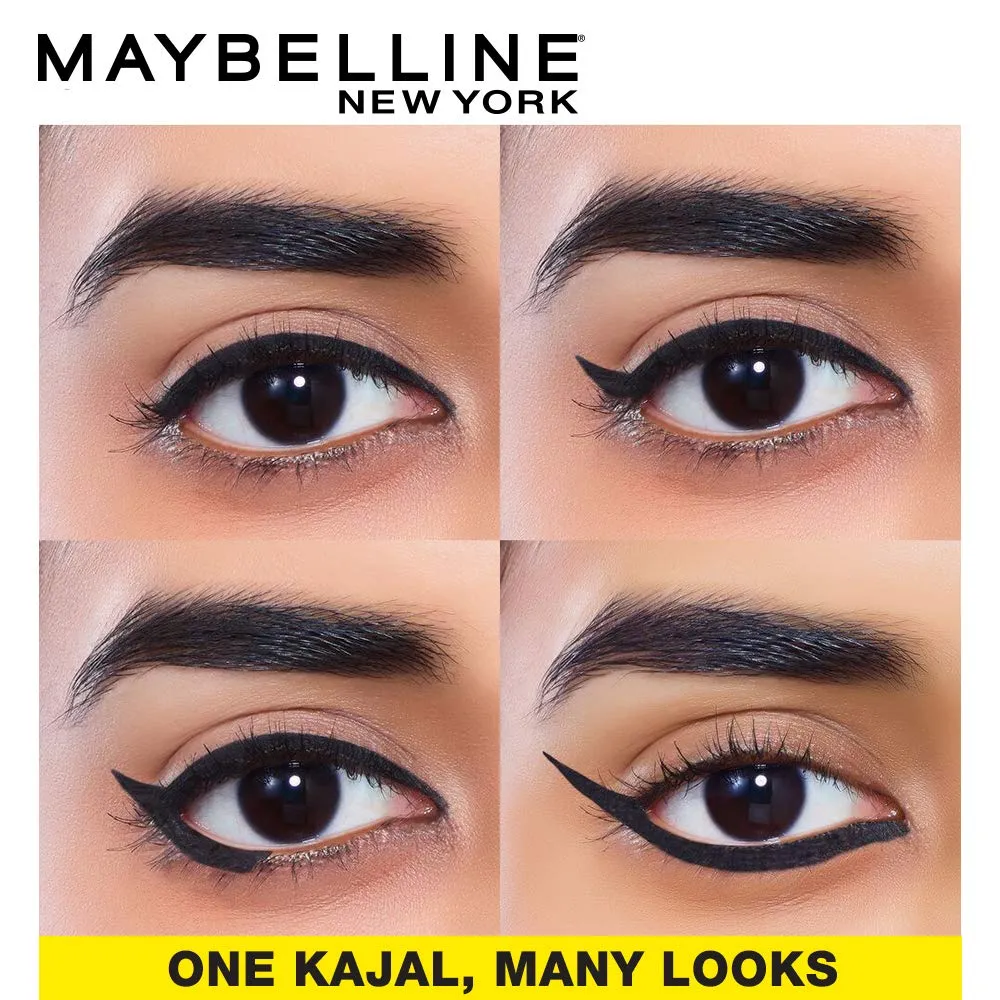 Maybelline New York Colossal Kajal, Black, Combo Pack of 3