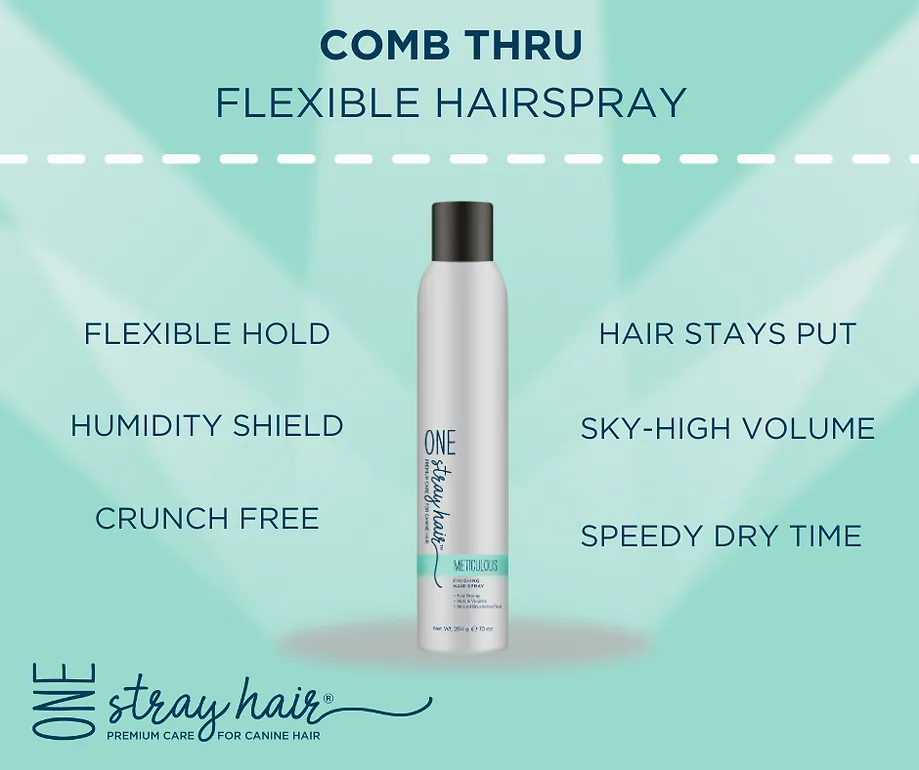 One Stray Hair Meticulous Finishing Hair Spray For Dogs, 10oz