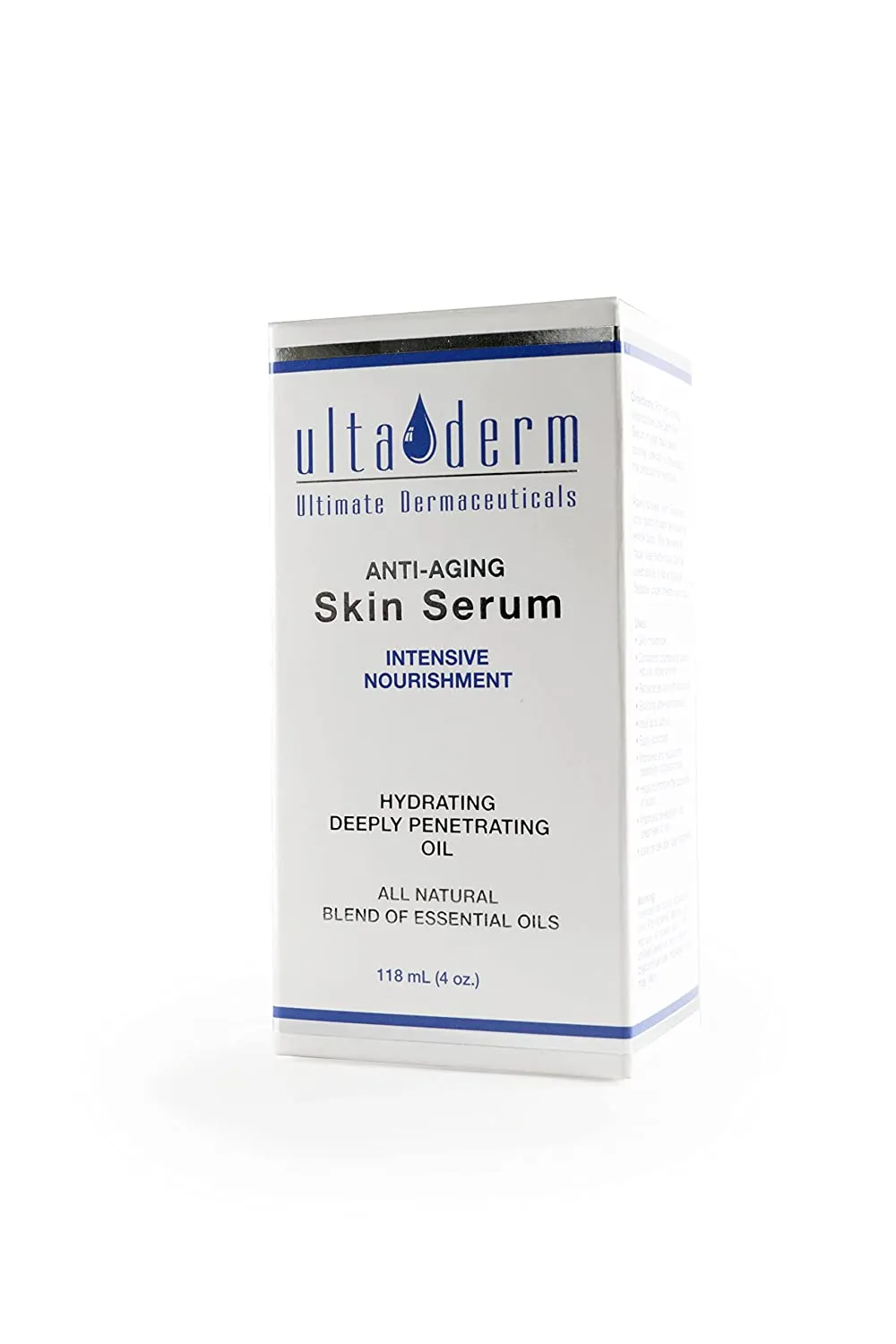 Ultimate Dermaceuticals Anti-Aging All Natural Skin Serum Moisture-Embracing Formula with Essential Oils, 4 ounces