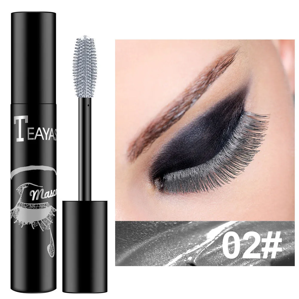 Wholesale color elongated thick royal blue purple gold bronze fluorescent green mascara does not smudge JDC-MA-XuQ002